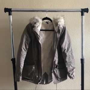 Faux Fur Lined Jacket